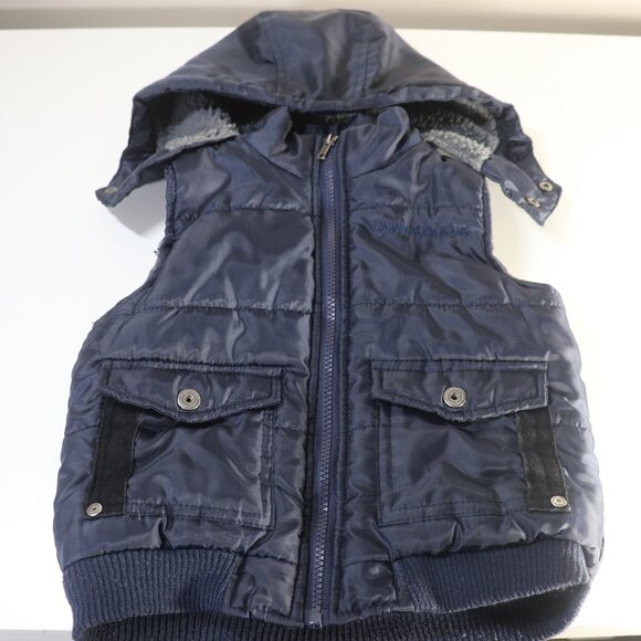 Calvin Klein Navy Blue Hooded Vest 3T - Picture 4 of 14